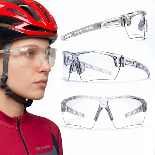 Okulary rowerowe ochronne transparentne | Digishots