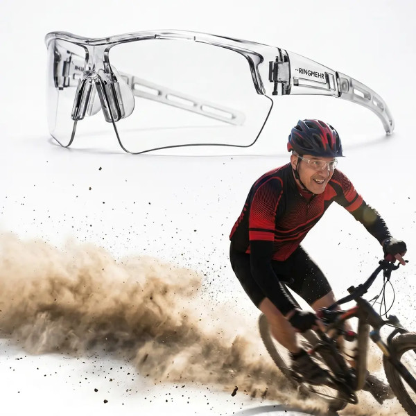 Okulary rowerowe ochronne transparentne | Digishots