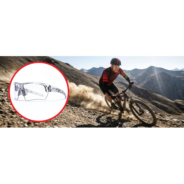Okulary rowerowe ochronne transparentne | Digishots