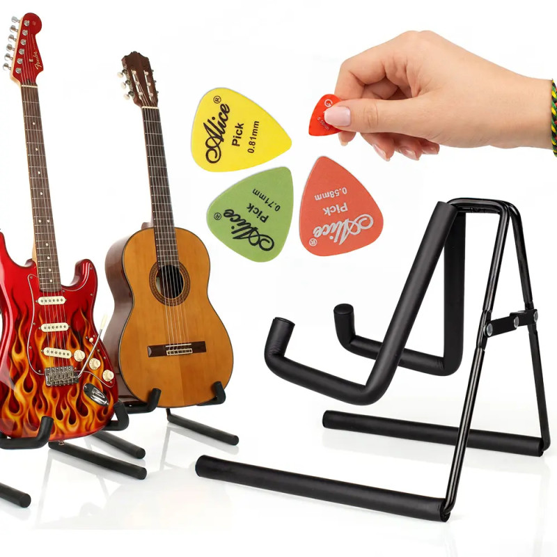Zestaw muzyczny Stojak na instrument i 3x kostki