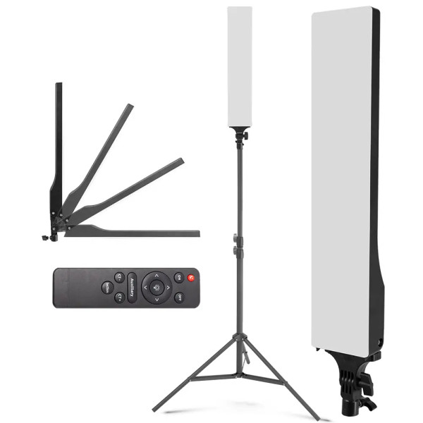 Zestaw 2 lamp LED panelowych pionowych + statywy