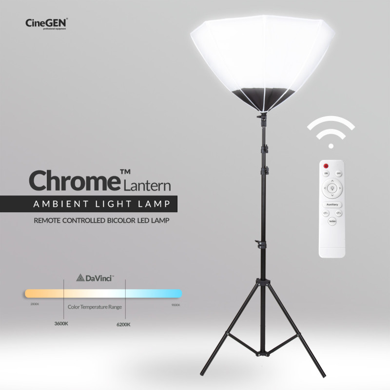 Lampa Chrome Lantern 60cm 85W do studia foto