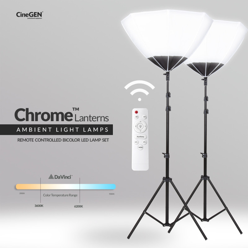 Zestaw 2 lamp Chrome™ Lanterns 60cm 300W