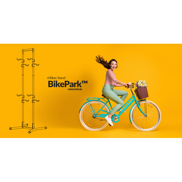 BikePark™ - duży stojak wieszak na 4 rowery