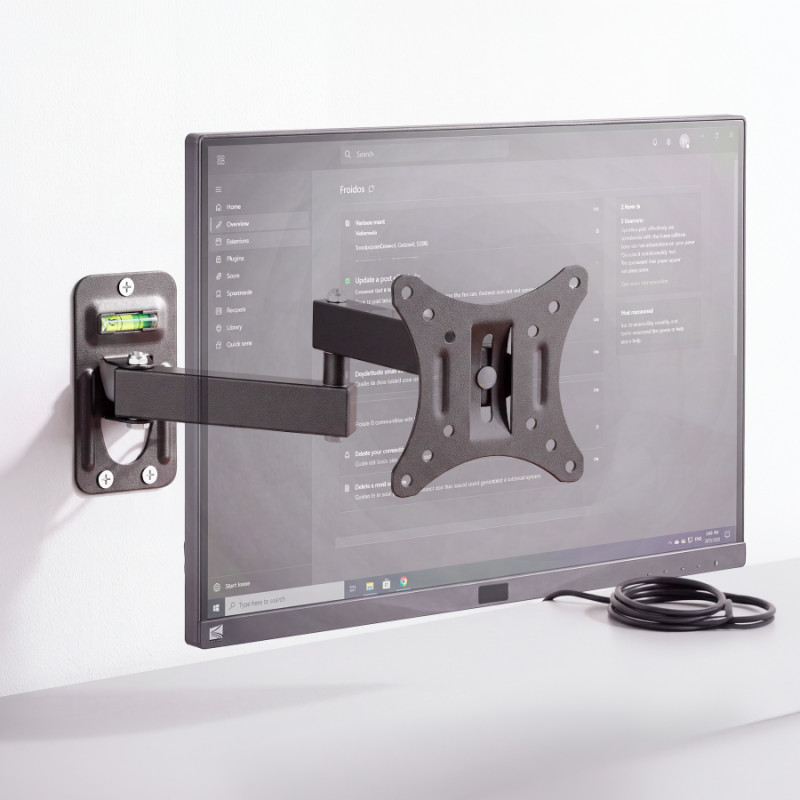 Uchwyt na monitor ścienny regulowany 60-320cm 8kg SOLIDNY