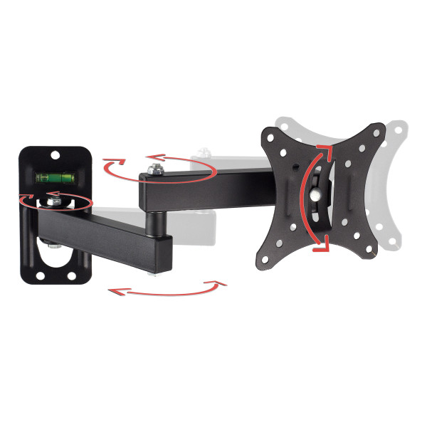 Uchwyt na monitor ścienny regulowany 60-320cm 8kg SOLIDNY