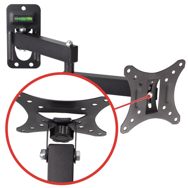 Uchwyt na monitor ścienny regulowany 60-320cm 8kg SOLIDNY