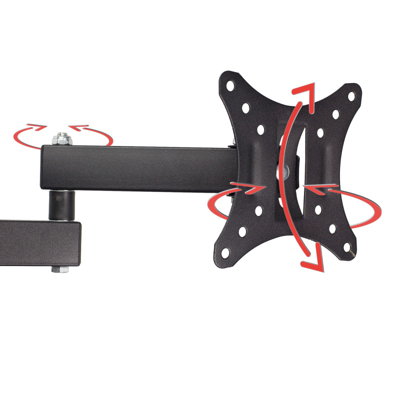 Uchwyt na monitor ścienny regulowany 60-320cm 8kg SOLIDNY