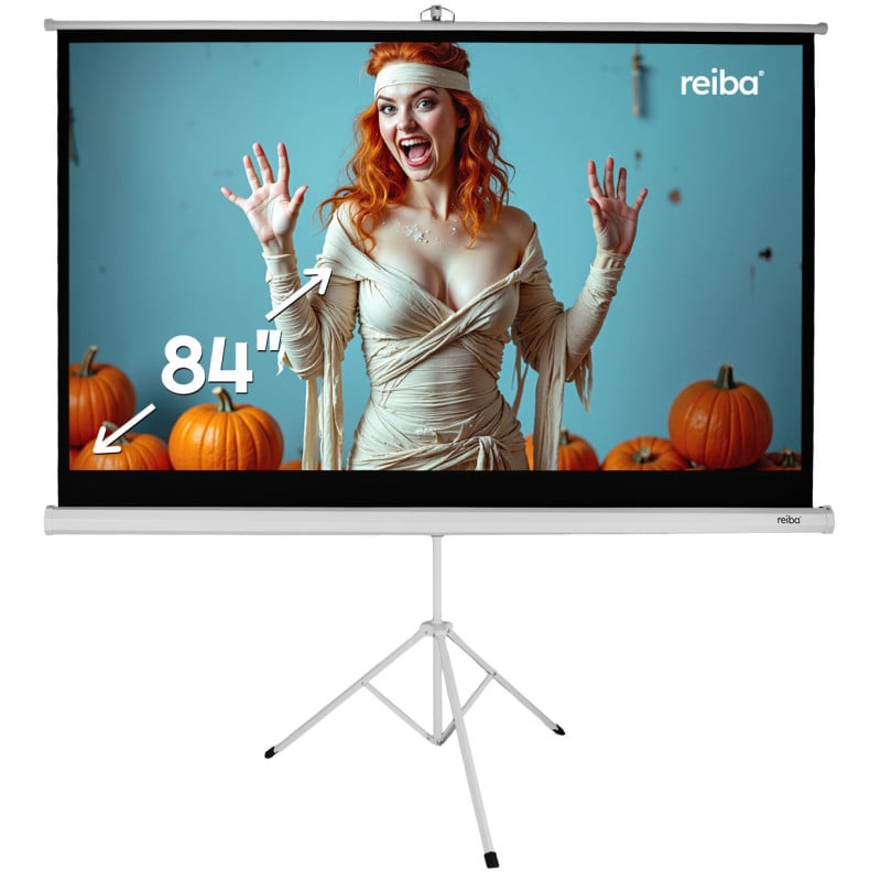 Screenbox 84" Ekran statywowy 185x105 | Reiba