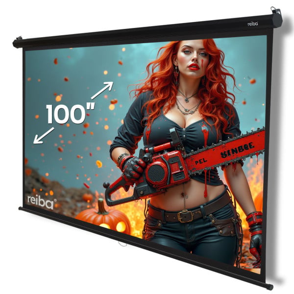 Ekran projekcyjny 100" 220x125 Blackwell czarny