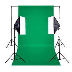 Zestaw DELUXStudio GreenScreen 8x65W 40x40cm