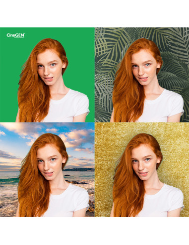 Zestaw DELUXStudio GreenScreen 8x85W 60x60cm