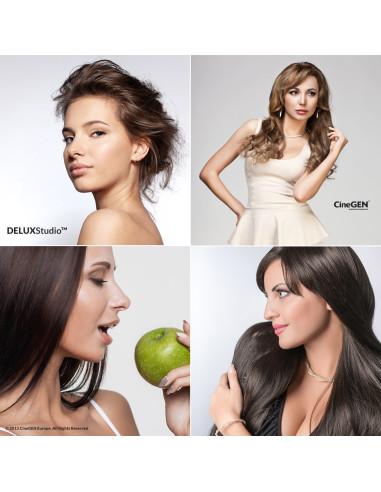 Zestaw z tłem DELUXStudio 8x85W 50x70cm