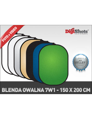 Blenda owalna 7w1 150/200 GOLD