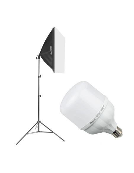 ReLed™ Zestaw Oświetleniowy LED z Softboxem 40x40