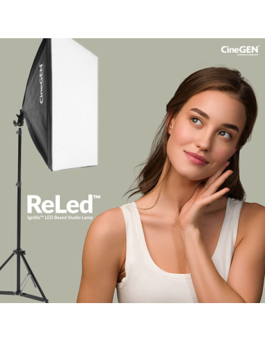 ReLed™ Zestaw Oświetleniowy LED z Softboxem 60x60