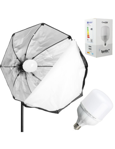 ReLed™ Zestaw Oświetleniowy LED z Softboxem Octa90