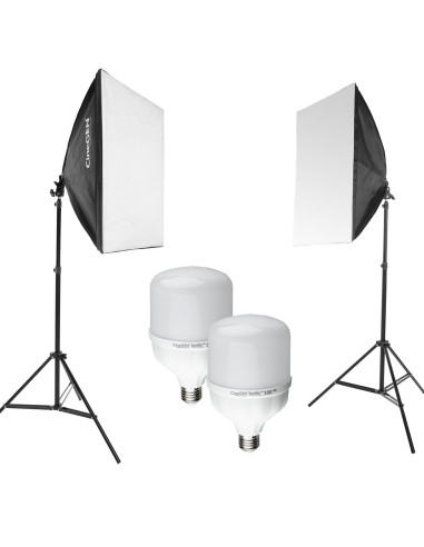 ReLed2™ Podwójny zestaw LED z softboksami 60x60