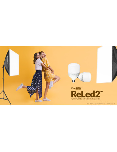 ReLed2™ Podwójny zestaw LED z softboksami 60x60