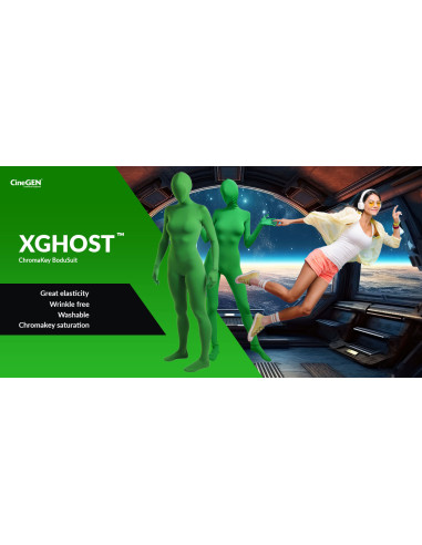 Zielony strój Green Screen Chroma Key Rozmiar S