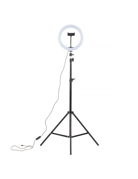 Lampa Ring Light pilot statyw 210 cm 60W USB