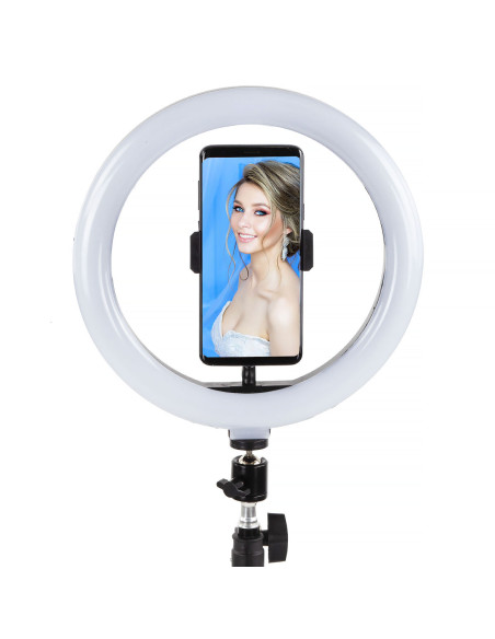 Lampa Ring Light pilot statyw 210 cm 60W USB