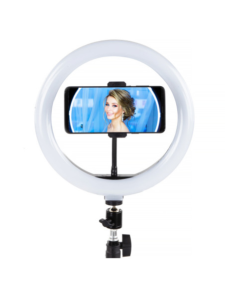 Lampa Ring Light pilot statyw 210 cm 60W USB