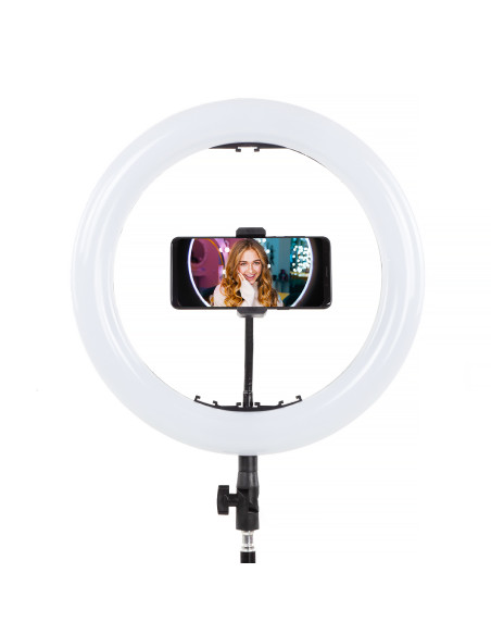 Lampa Ring Light dwa piloty torba statyw 210cm 70W