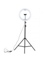 Lampa Ring Light dwa piloty statyw 210mm 70W