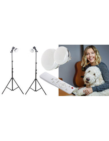 Zestaw z tłem Stage™ 2x LED 50W/100W