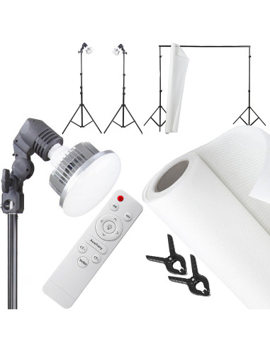 Zestaw z tłem Stage™ 2x LED 50W/100W