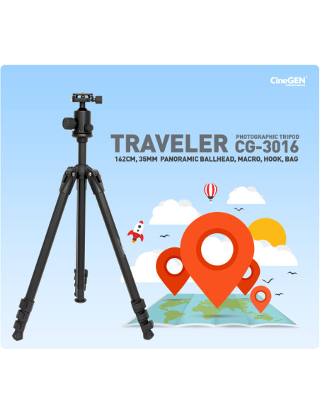 Statyw Traveler™ CG3016BH, 162cm