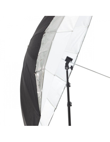 Parasolka biała / CZARNA 152cm  fiberglass