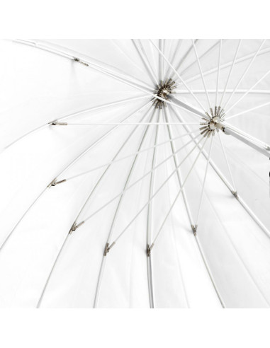 Parasolka biała / CZARNA 152cm  fiberglass