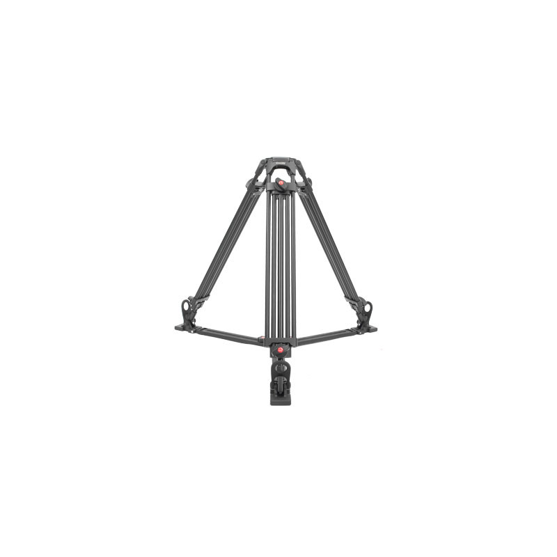 Folded tripod with raised legs for transport