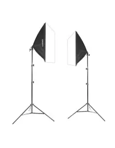 2x lampa SOFTBOX 40x40 65W 802