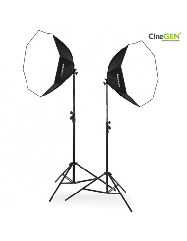 2x lampa SOFTBOX octa 60cm 125W 801