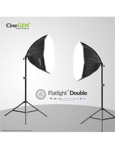 2x lampa SOFTBOX octa 90cm 85W