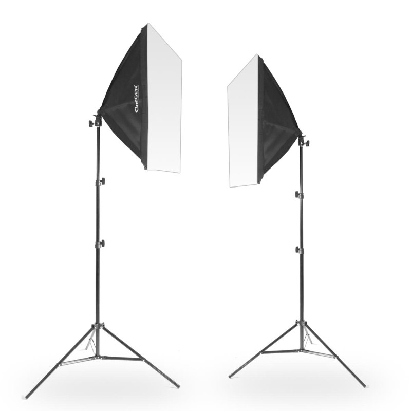 2er Softbox Set 40x60 170W LED Studioleuchten