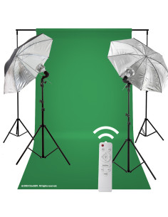 Zestaw Academy™ GreenScreen 2xLED 50W Silver 84cm