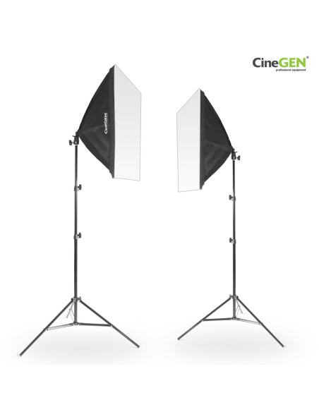 2x lampa SOFTBOX 40x40 65W 801