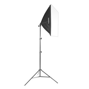Lampa fotograficzna softbox 50x70 125W + statyw