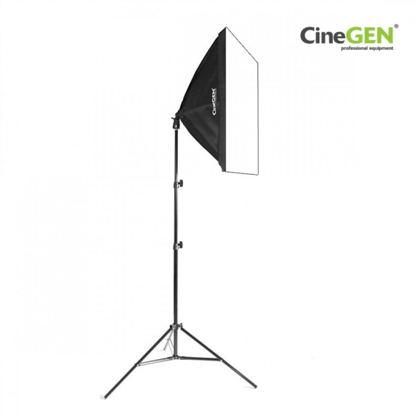Lampa fotograficzna softbox 50x70 125W + statyw