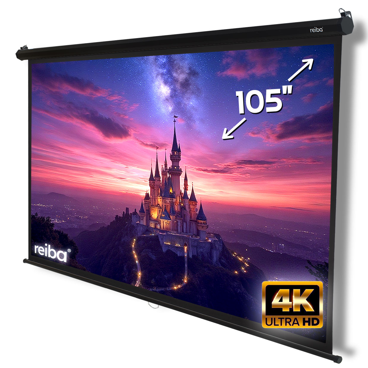 Ekran Projekcyjny 105" kaseta czarna