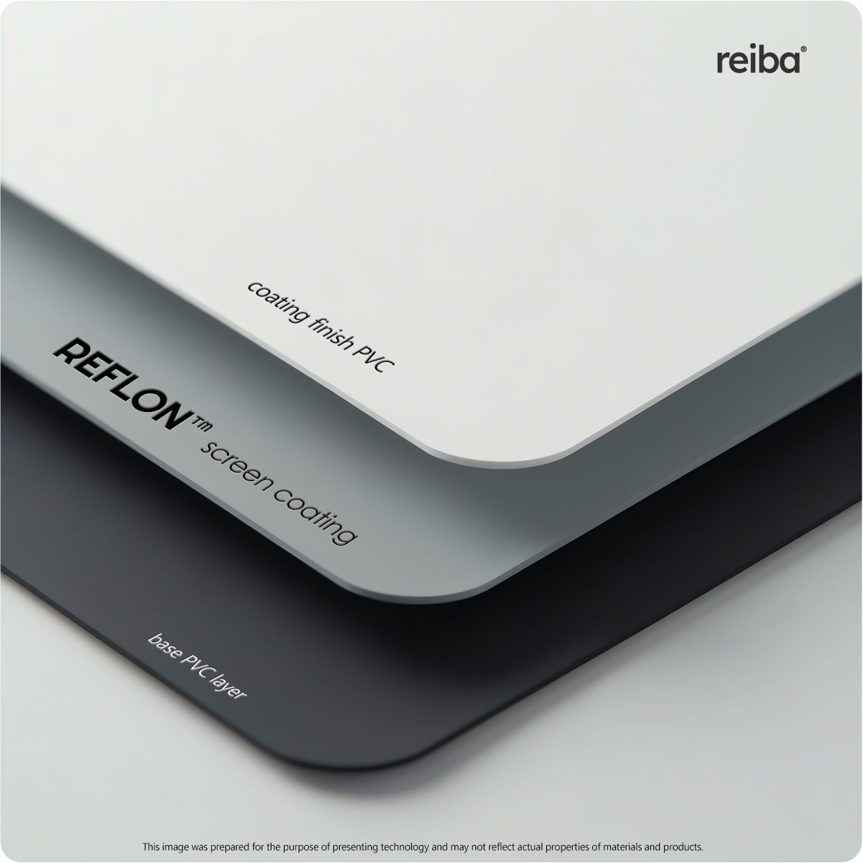 Tkanina Reflon ekranu projekcyjnego