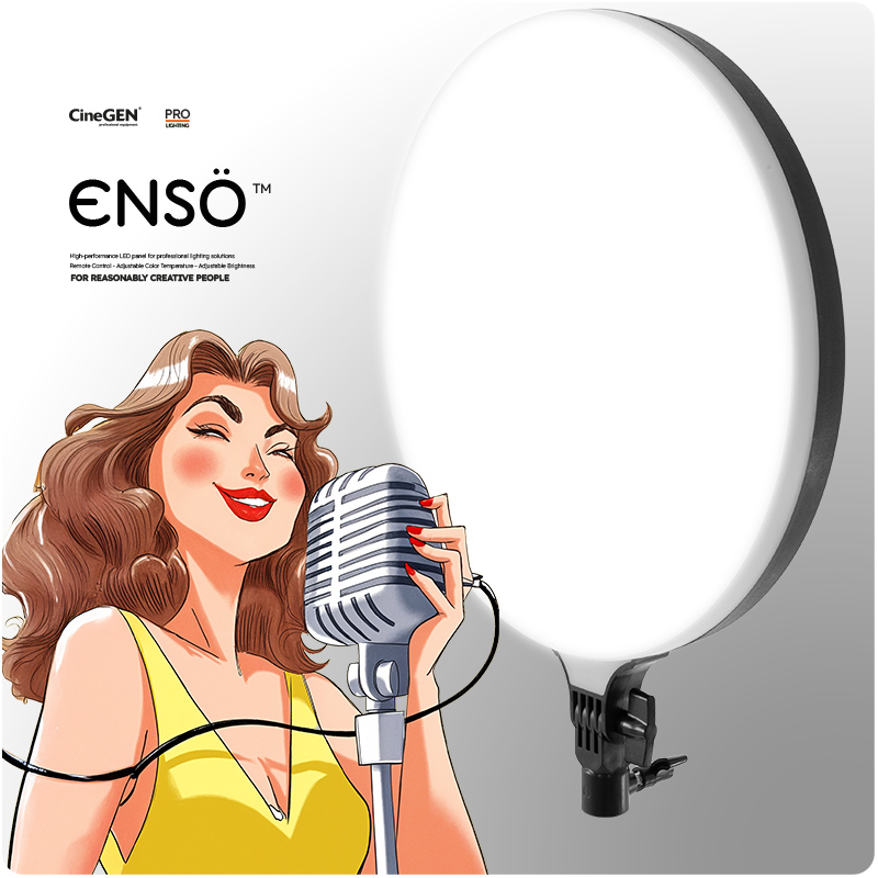 Okrągła Lampa Panelowa dla Kreatywnych